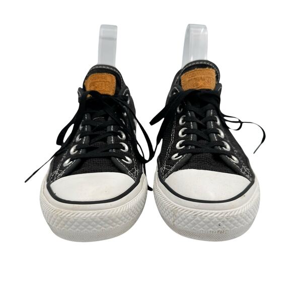 Converse Chuck Taylor All Star Black Woven Tweed Lace Up Unisex Sneaker Shoes - Picture 3 of 10